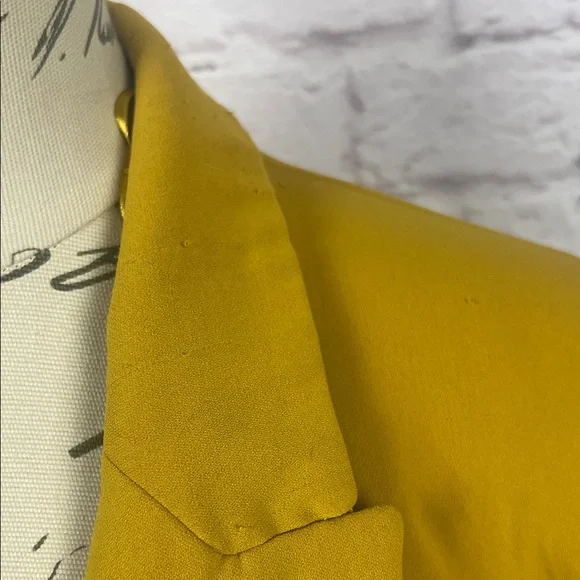 Tahari Mustard Open-Front Blazer Jacket - Picture 8 of 8